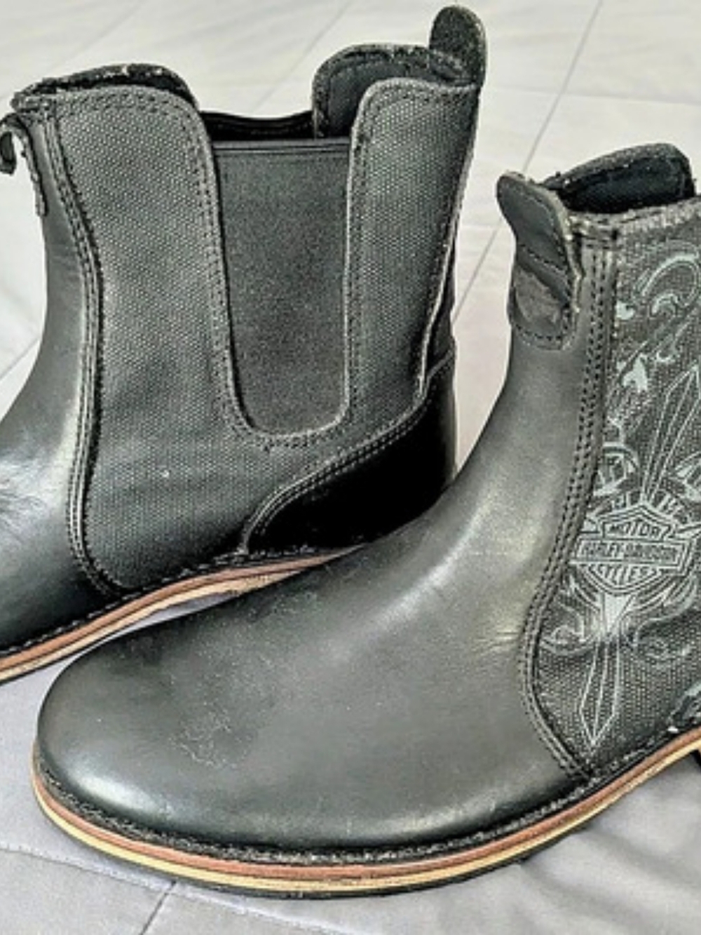 Harley-Davidson Men's Black Leather Boots US 9.5